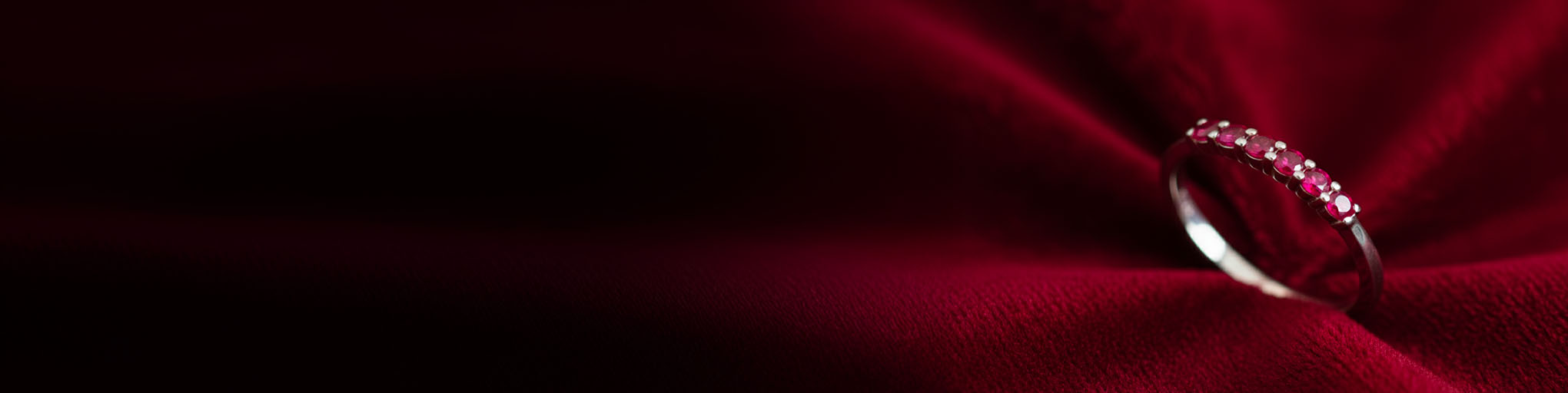Alliances Rubis Or Blanc