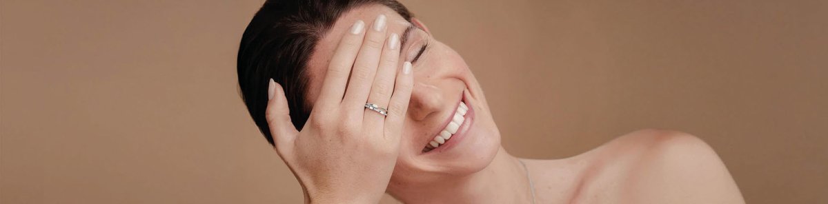 Alliances Or blanc - Mayuri Paris