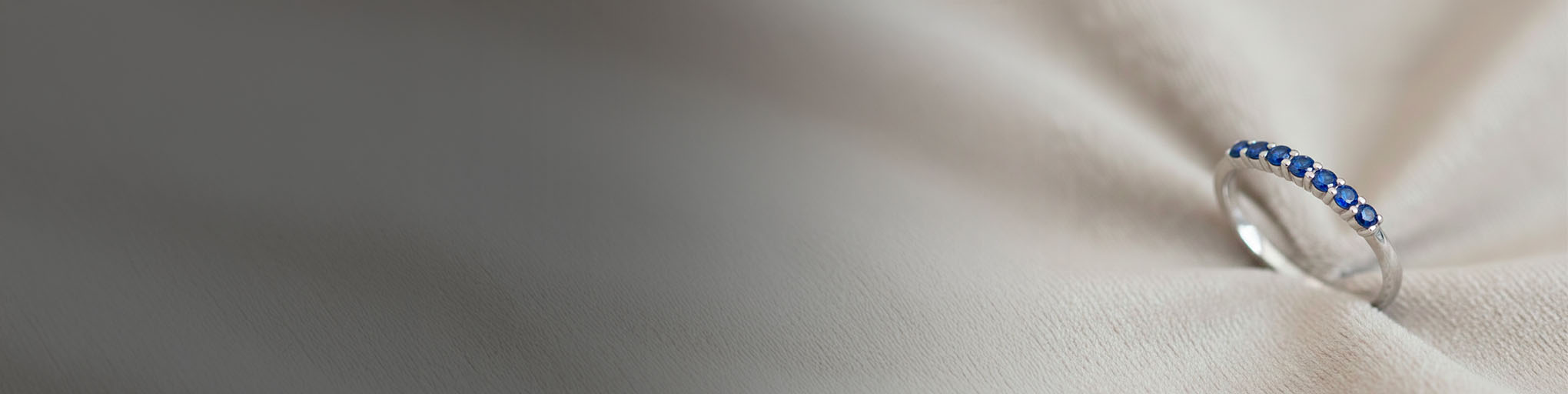 Alliances Saphir Or Blanc