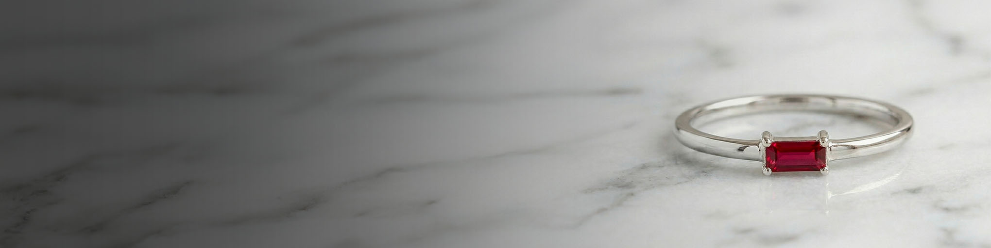 Bagues de Fiançailles Rubis Or Blanc