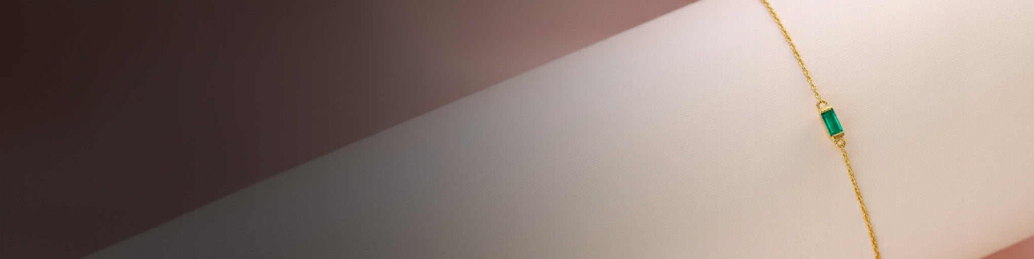 Bracelets Émeraude Vermeil