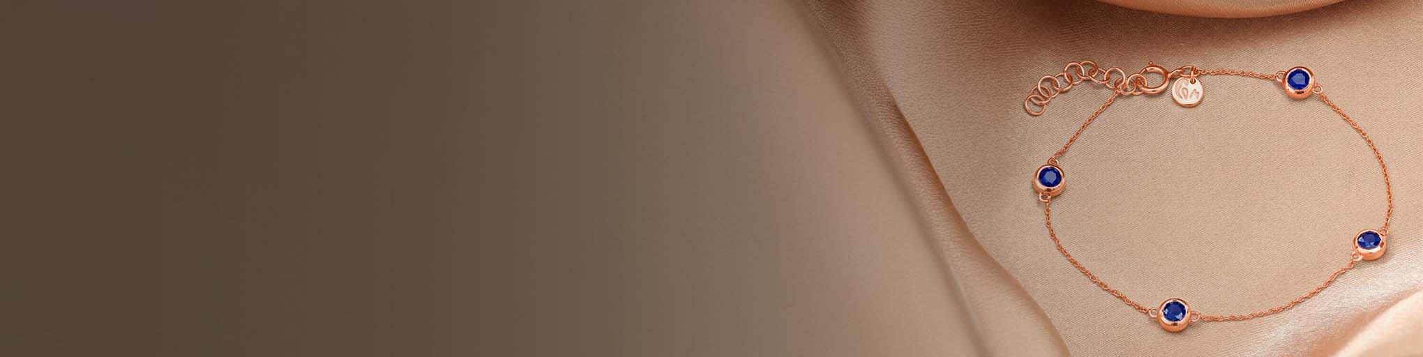 Bracelets Saphir Or Rose