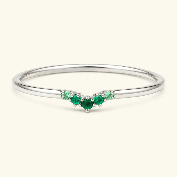 Anaya canopy ring 18K white gold