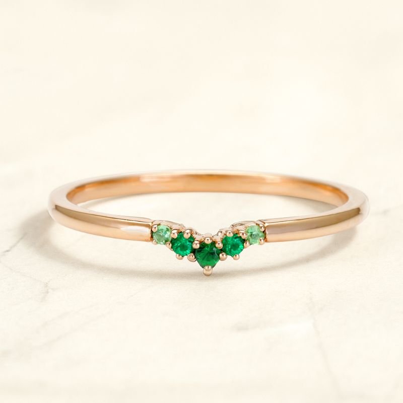 Bague Anaya canope or rose 18 carats