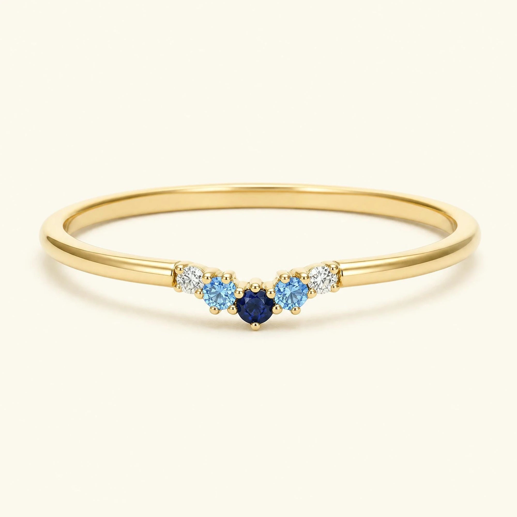 Bague anaya horizon or jaune 18 carats