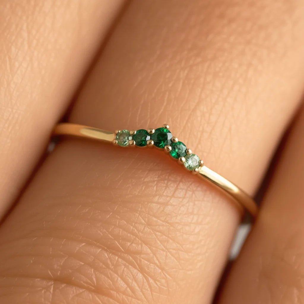 Anaya Emerald Canopy Ring 