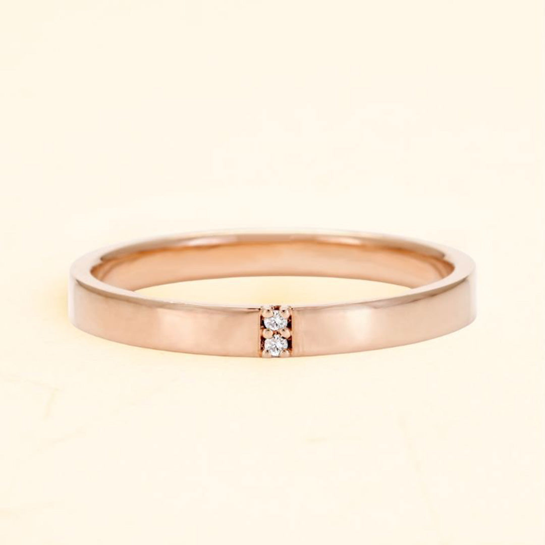 Bague Kabir homme en or rose 18 carats et diamant