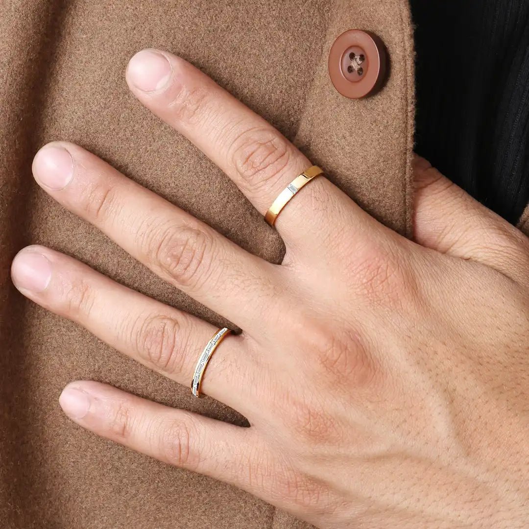 Bagues Agni et Mangal en or 18 carats et diamant