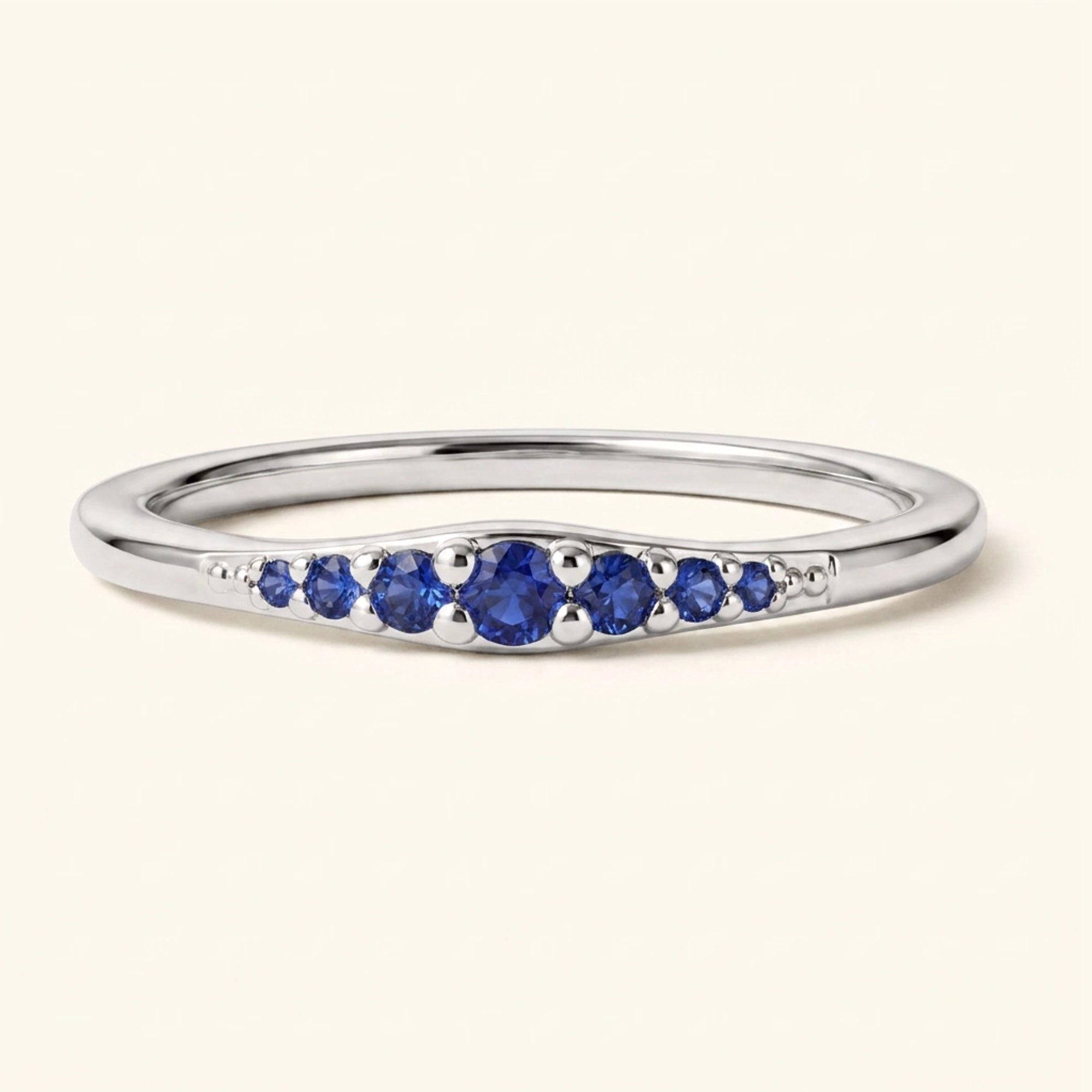 Sapphire gradient ring