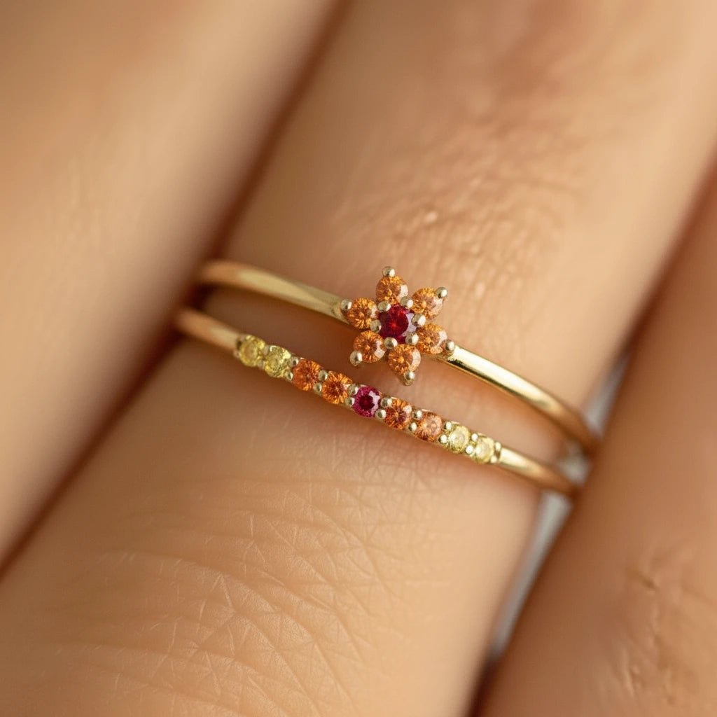 Surya Sunset Sapphire Ring