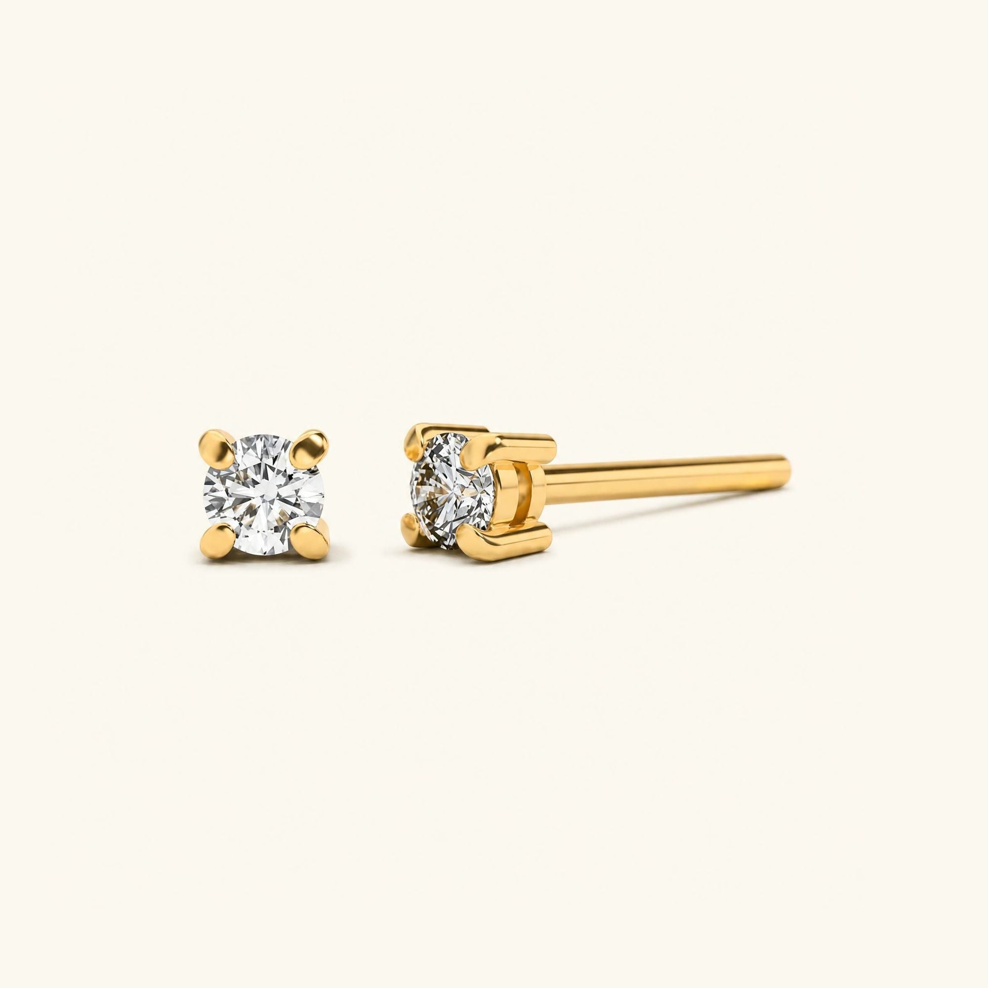 Saral Diamond earrings - yellow gold