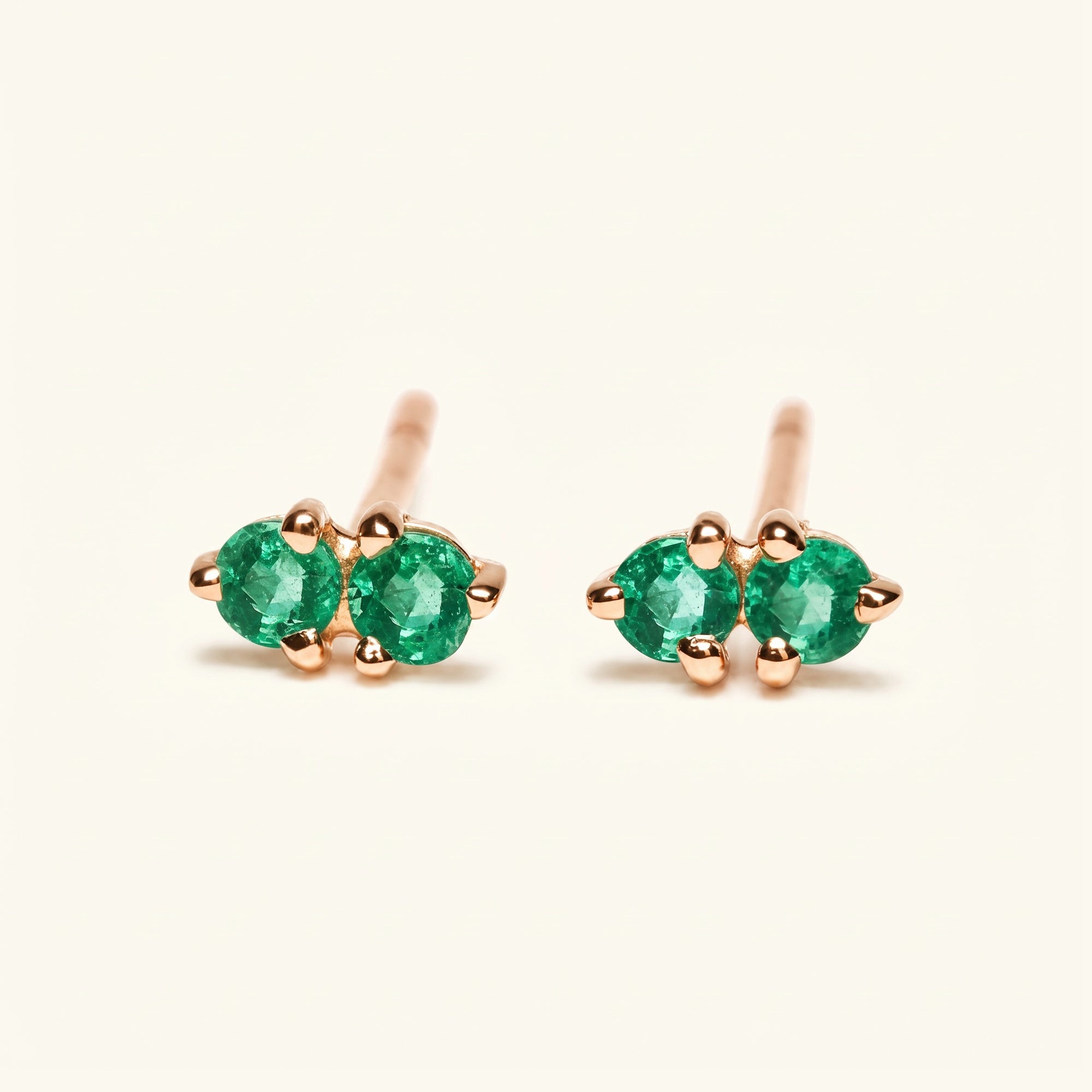Prema Emerald Stud Earrings | Mayuri Paris