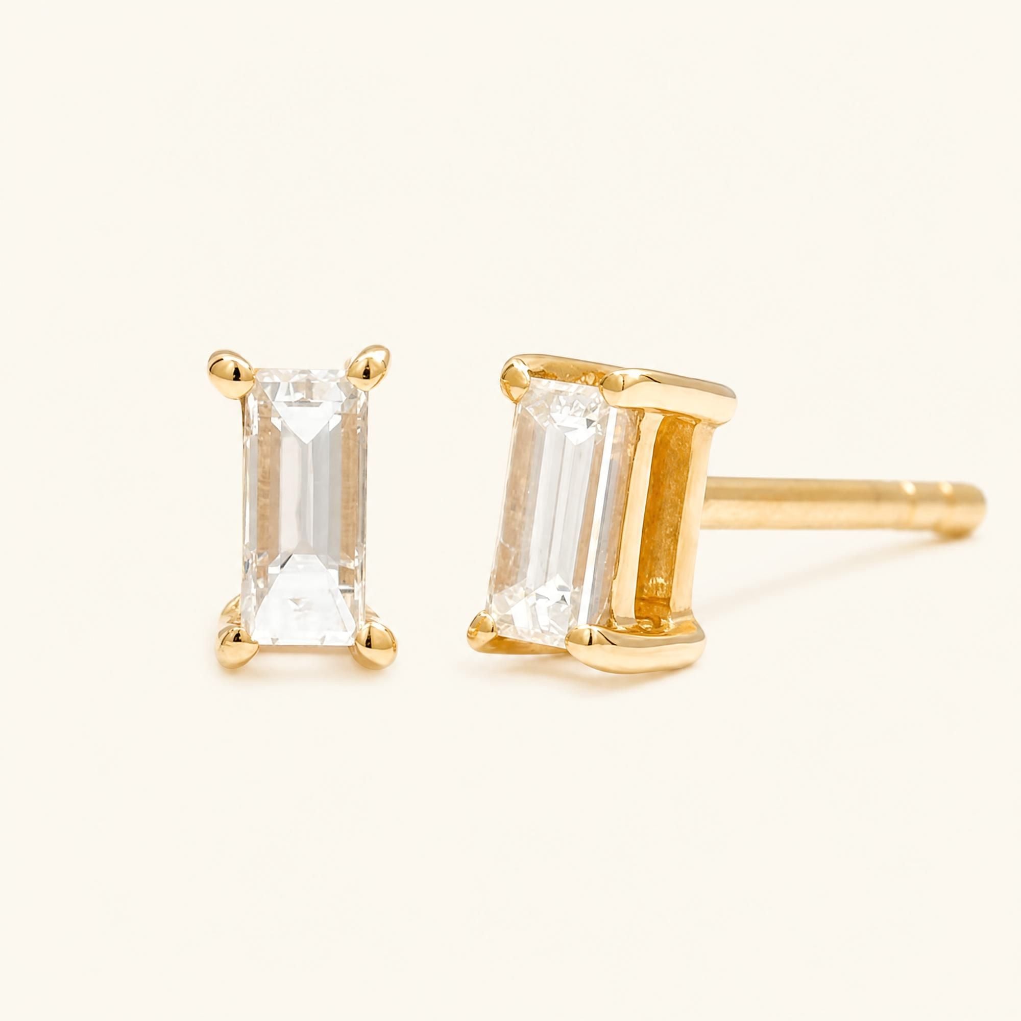 Shanti diamond earrings in yellow gold