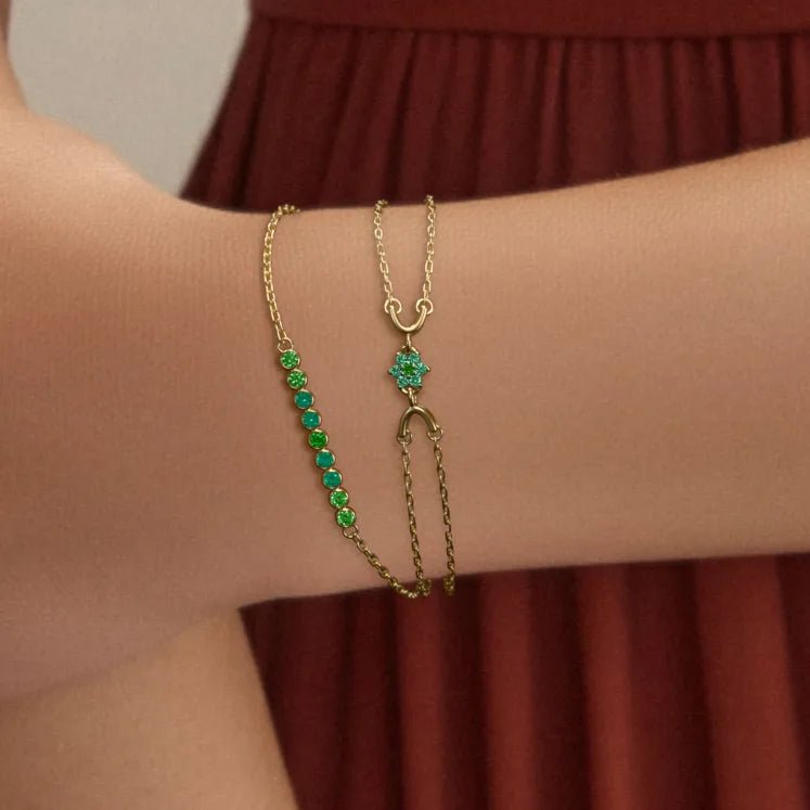Surya Emerald Canopy Bracelet
