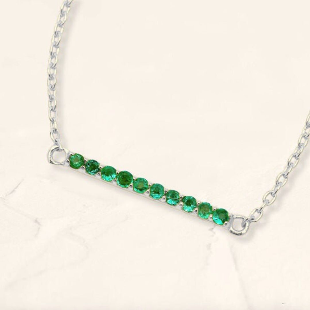 Ujala emerald bracelet white gold