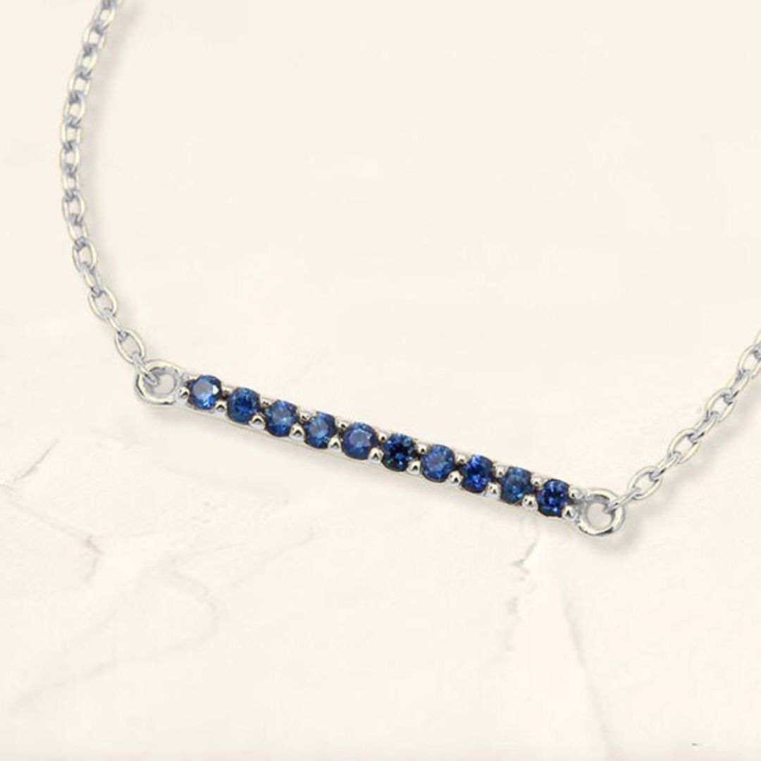 Ujala sapphire bracelet in white gold