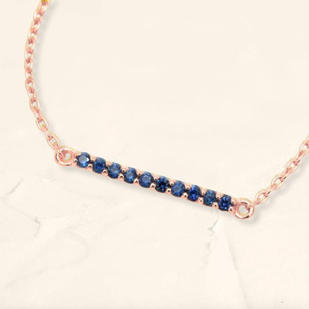 Ujala sapphire bracelet in rose gold