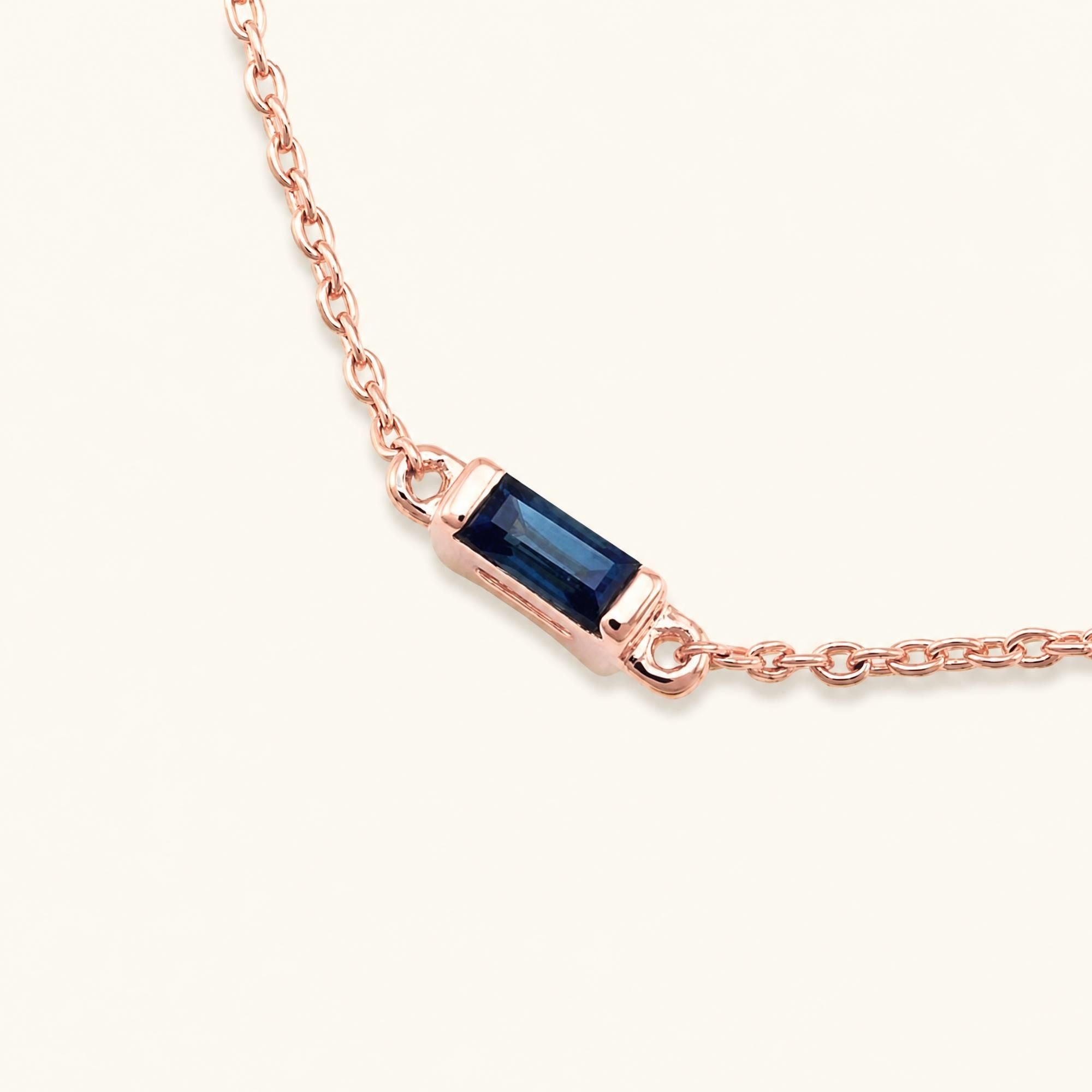Shanti sapphire bracelet rose gold