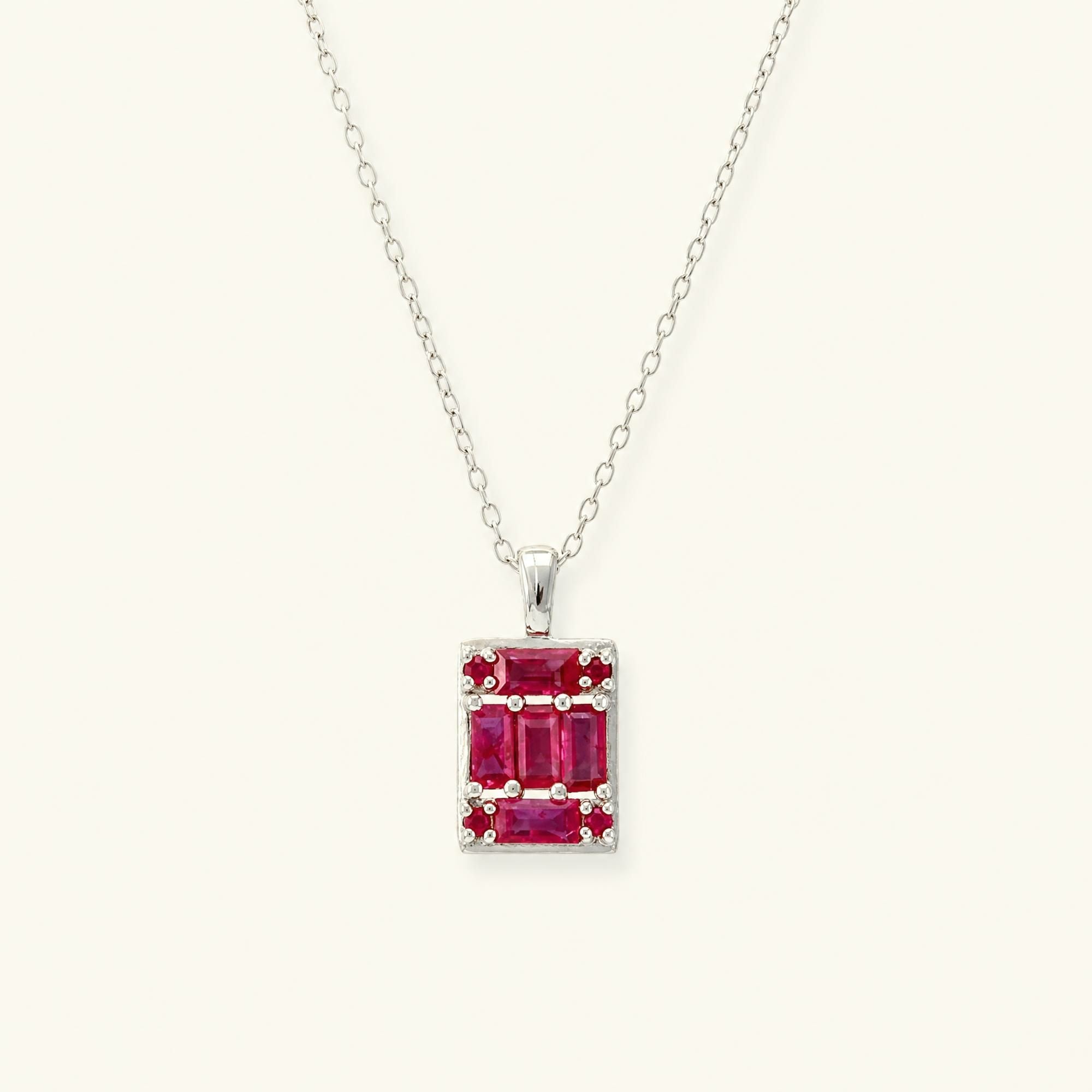 Atma ruby necklace white gold