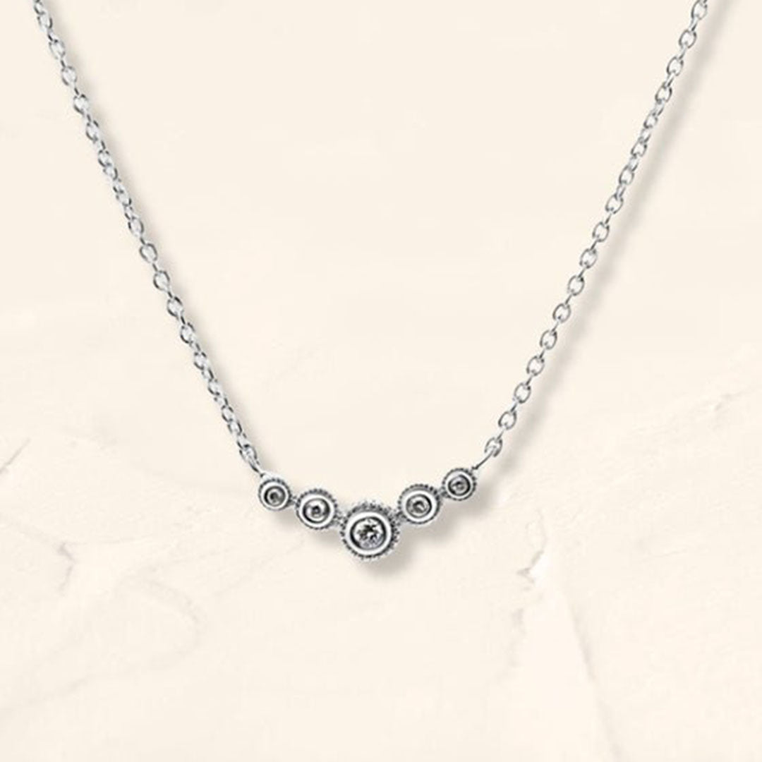 collier diamant or blanc rivière