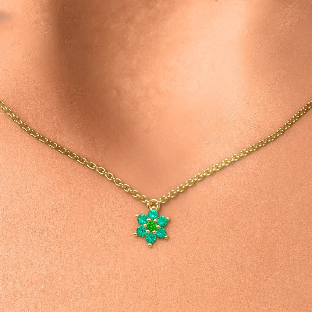 Surya Emerald Canopy Necklace