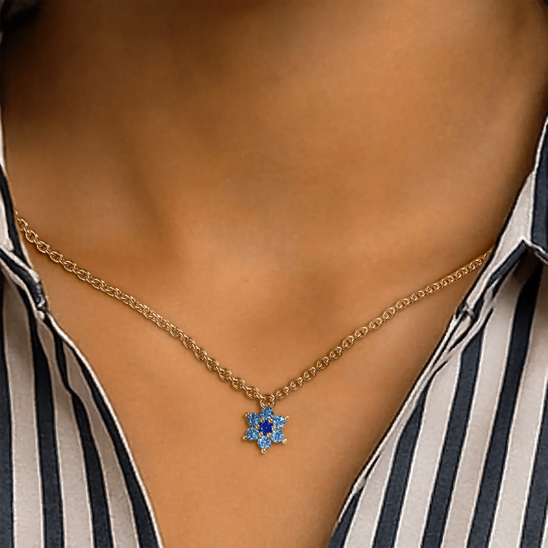 Surya Sapphire Horizon Necklace