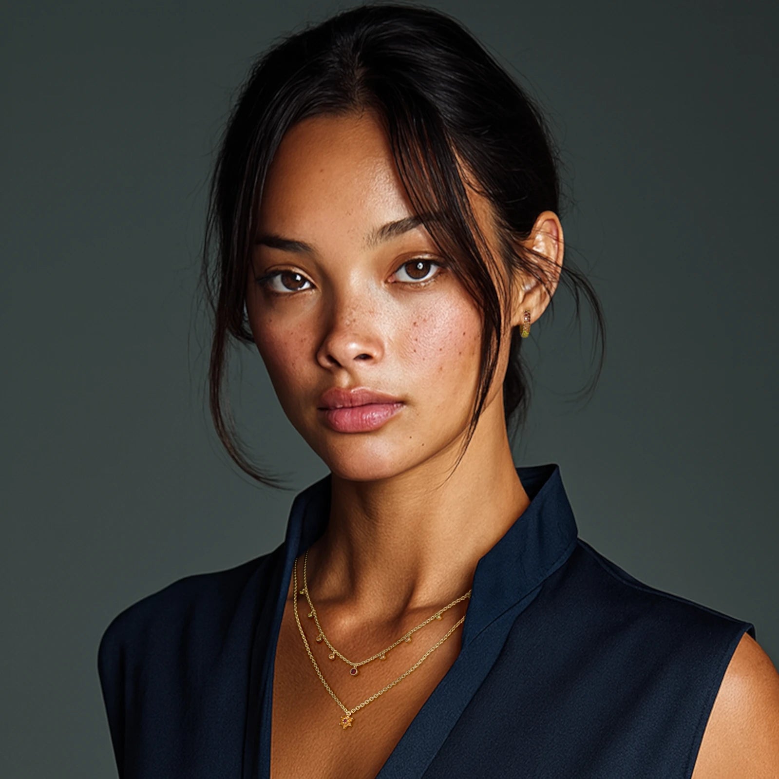 Megha Sapphire Sunset Necklace