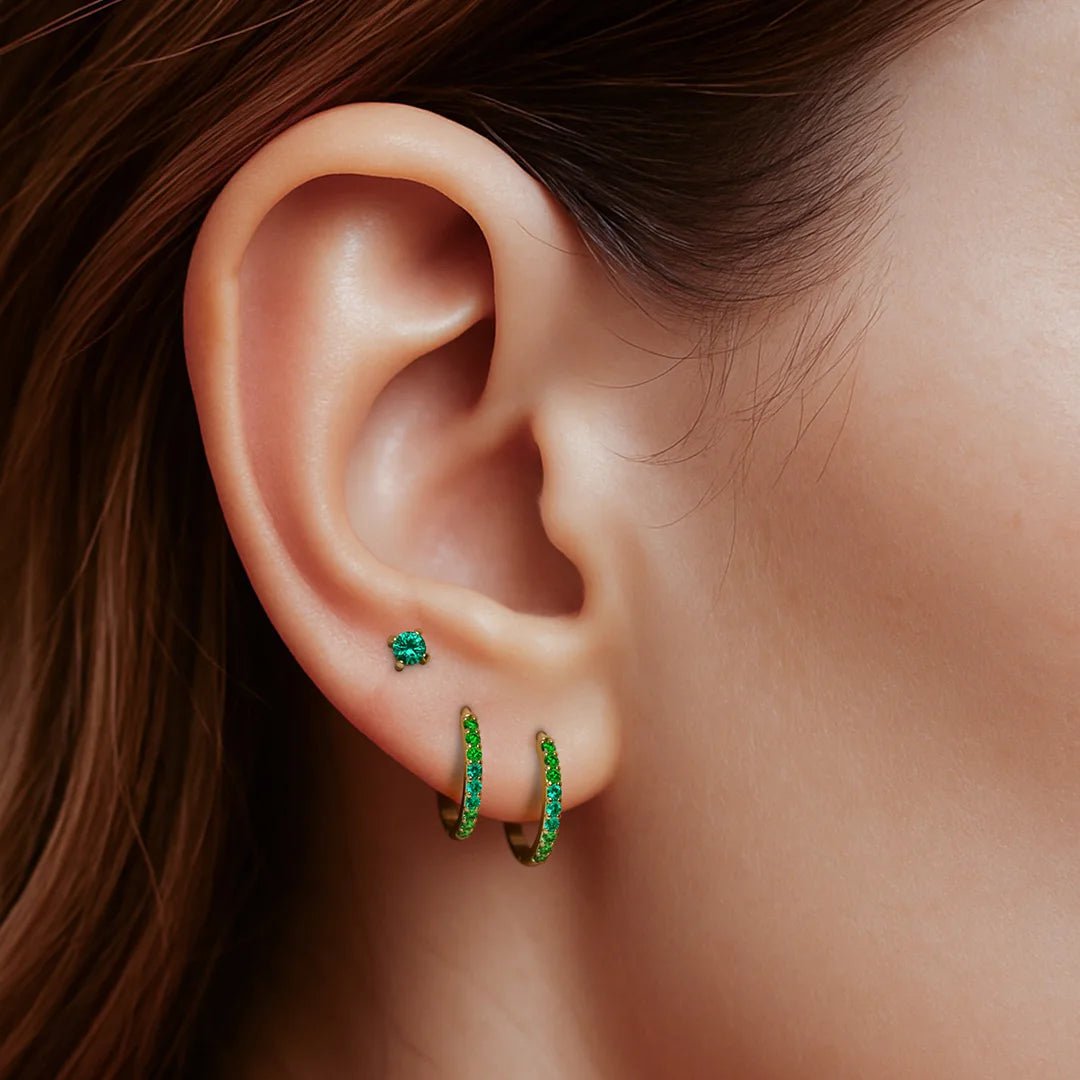 Jyoti Emerald Canopy Creoles 