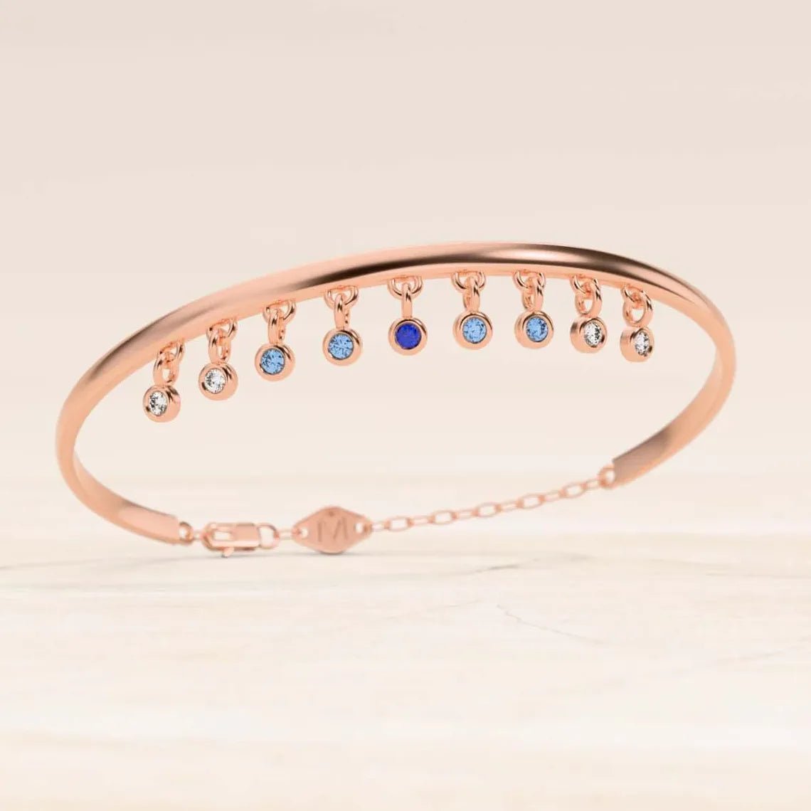 Megha Sapphire Horizon Bangle