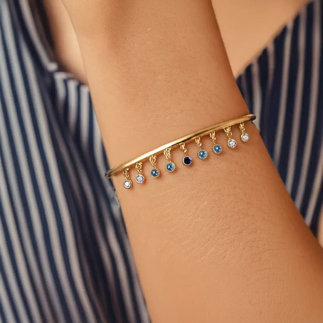 Megha Sapphire Horizon Bangle