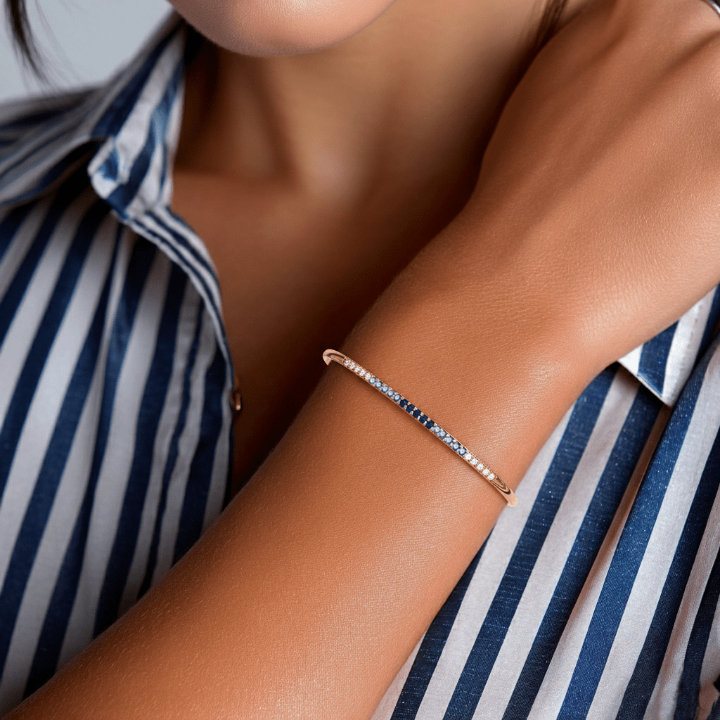 Tarang Sapphire Horizon Bangle 