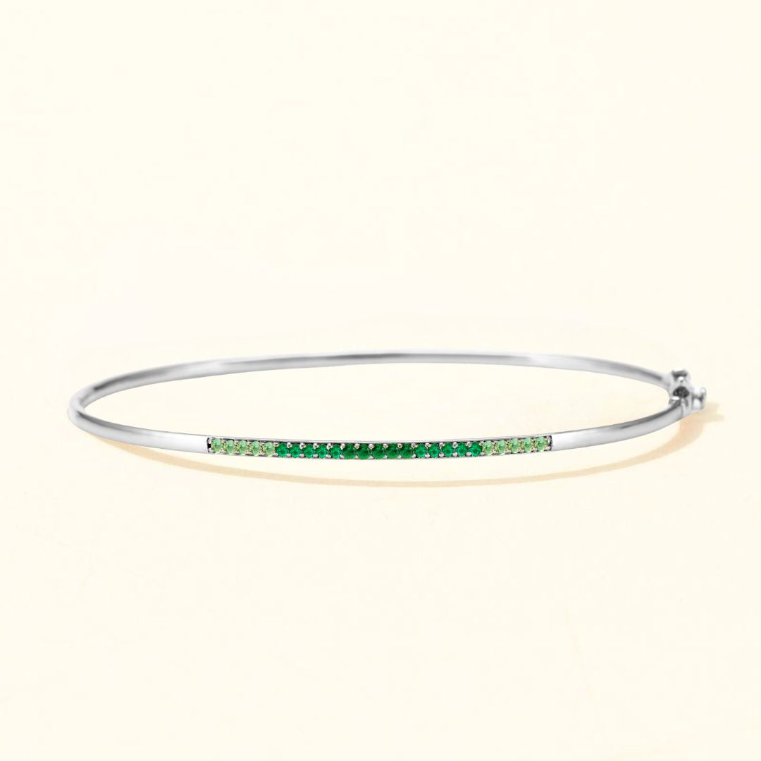 Jonc Tarang canopee or blanc 18 carats