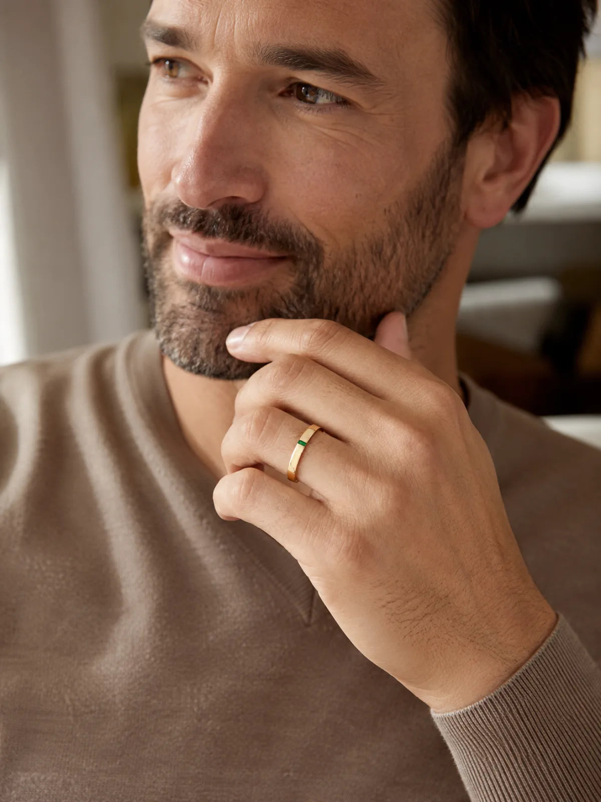Bague Agni émeraude — collection Mars